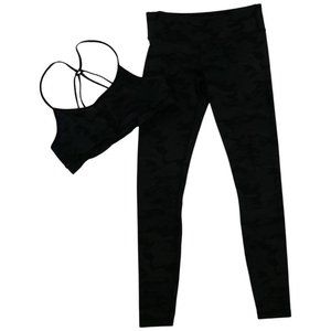 VMMA Black Camo Legging and Sports Bra Set